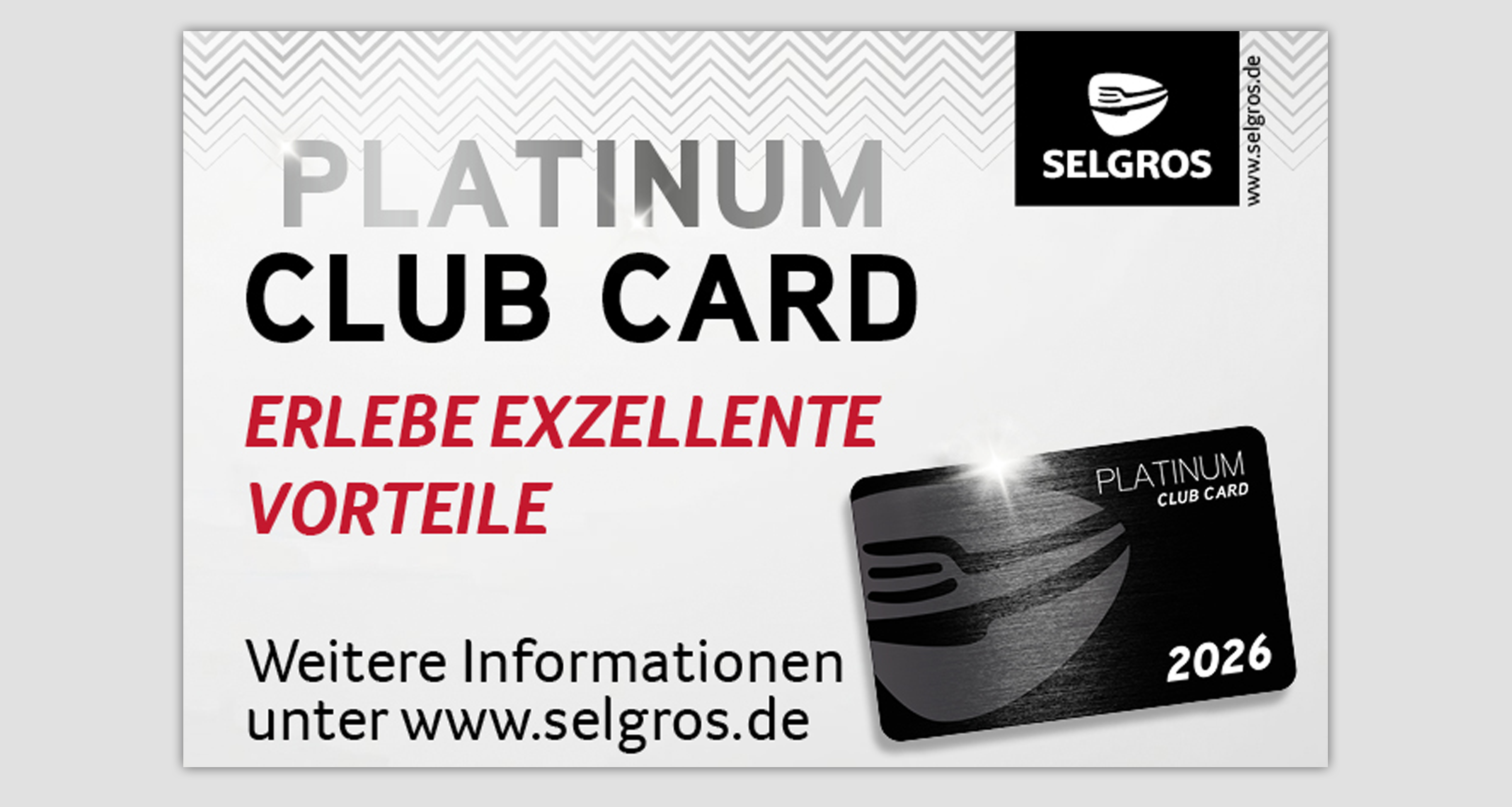 SELGROS PLATINIUM CARD